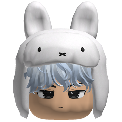 Cute Miffy Boy Hair w/ Hat Face Roblox item