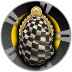 Cheggered Flag Badge