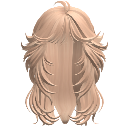 Long Feathered Layer Hair - Peach Blonde