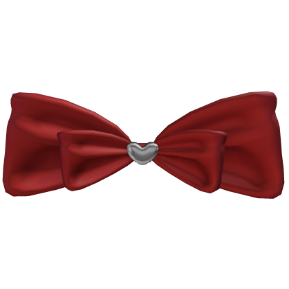 Red Ribbon Top Ponytail Bow Roblox item
