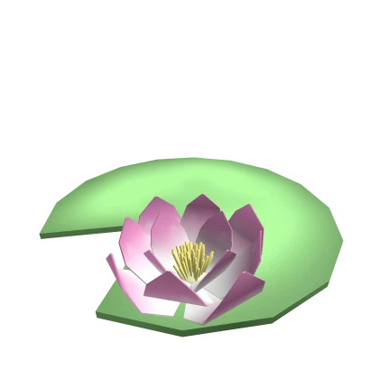 Big Cute Lily Pad with Flower | Roblox Item - Rolimon's