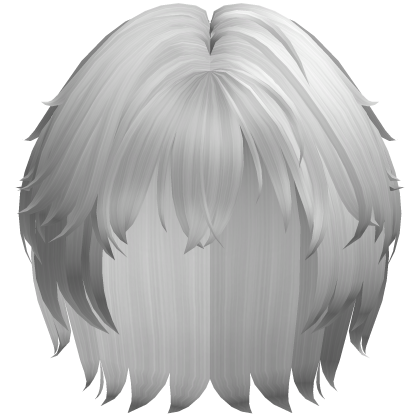 White Messy Male Hair Roblox item