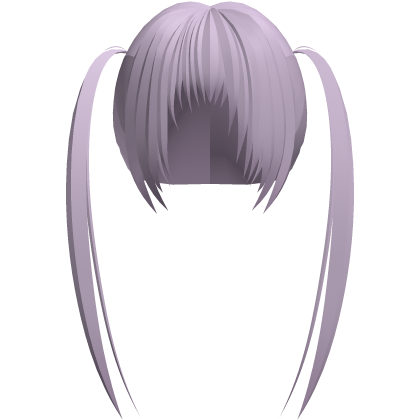 (# ‸ <-；) pastel purple twintails with messy bangs Roblox item