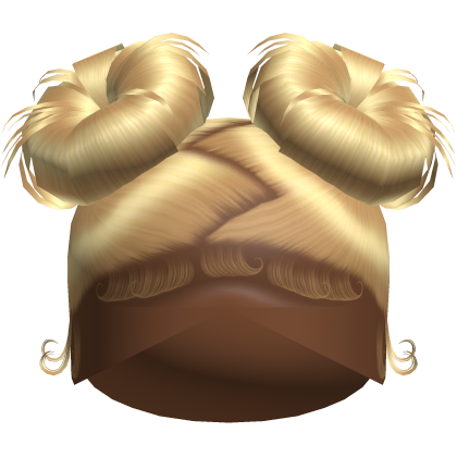 Doll Zig-Zag Part Double Buns (Blonde)