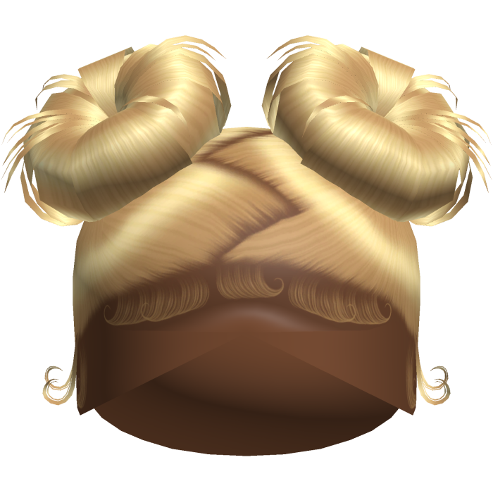 Doll Zig-Zag Part Double Buns (Blonde)