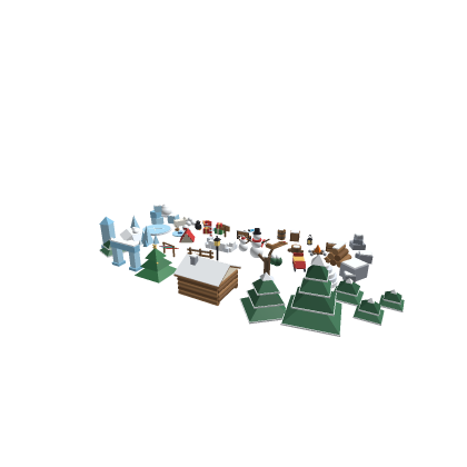 Low Poly Winter Pack | 50 Trees, Snow and Props