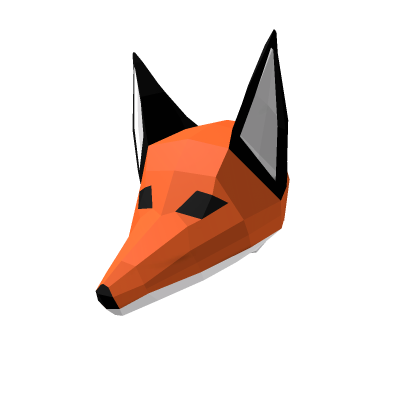 Fox low pol mask