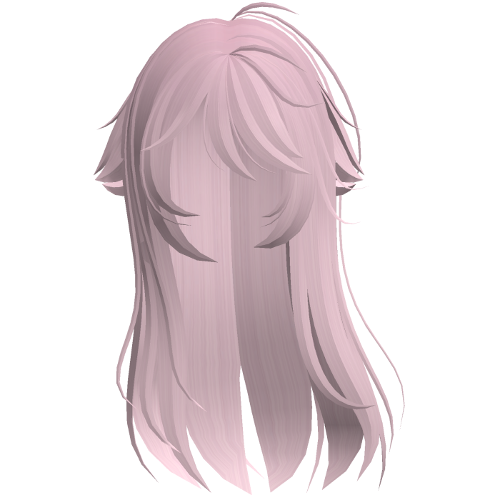 Light Pink Shy Moe Cat Girl Windy Whispy Hair