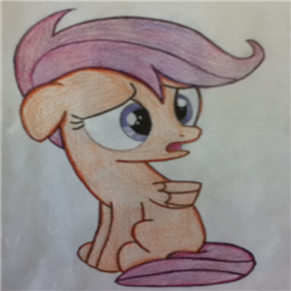 Scootaloo Drawing  Roblox decal
