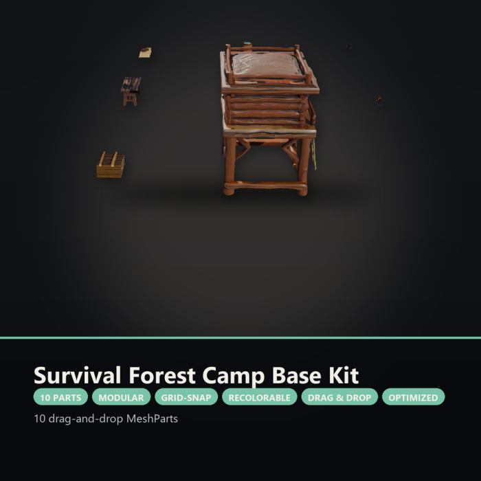 Survival Forest Camp & Base Kit preview 5