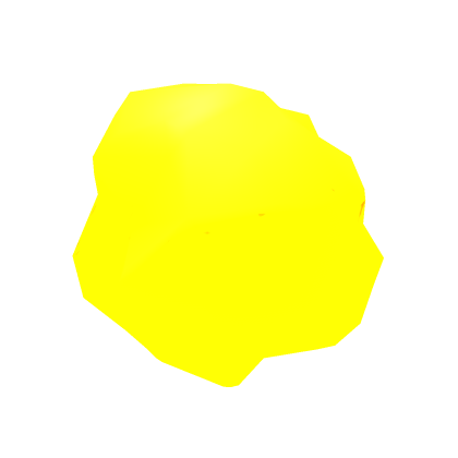 yellow boulder/rock/ asteroid