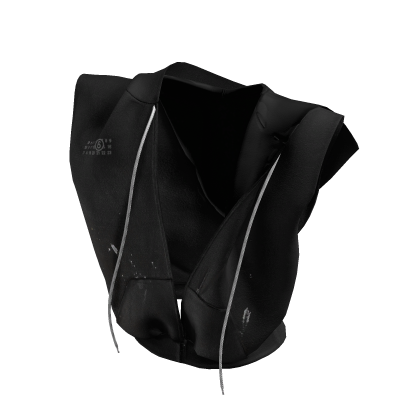 Sleeveless Hoodie - Black thumbnail