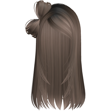 Long y2k goth emo bow Milktea Hair