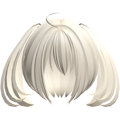 2000s moe short fluffy side ponytails blonde