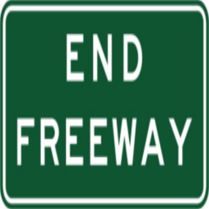 End Freeway Sign Roblox decal