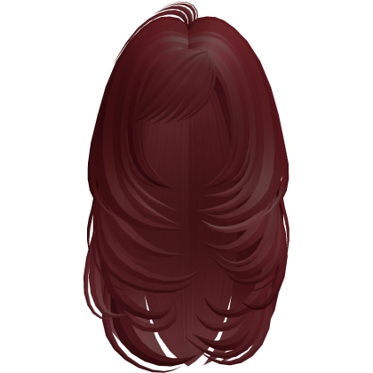 Long Butterfly Layered Hair (Red) Roblox item