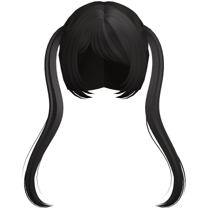 Japanese School Girl Anime Pigtails in Dark Brown Roblox item