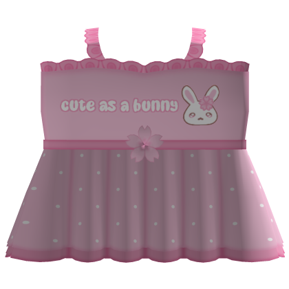 ♡ - cutest flower bunny dress ! Roblox item