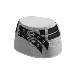 🍀Belt Leather Mini Skirt (White/Black)