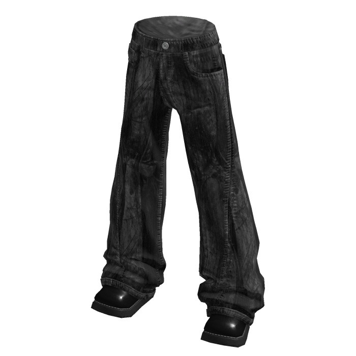 Faded Baggy Jeans (Black)