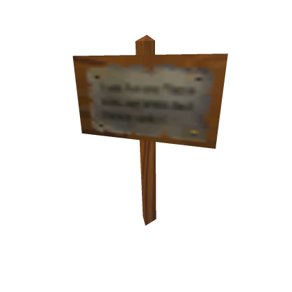 Super Mario 64 Sign Post