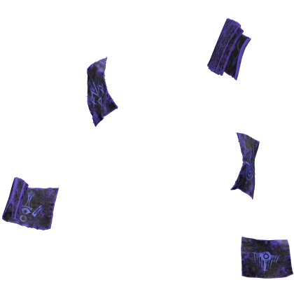 Purple Rune Floating Papers
