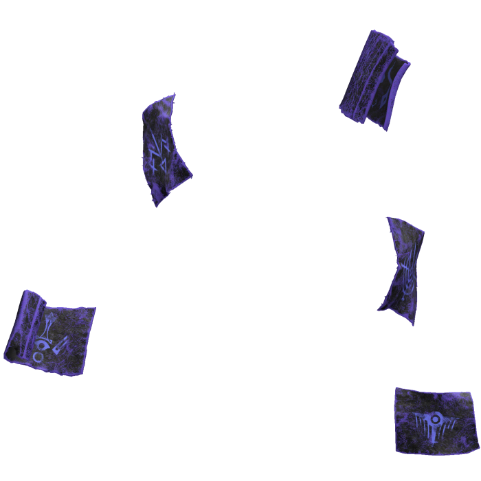 Purple Rune Floating Papers