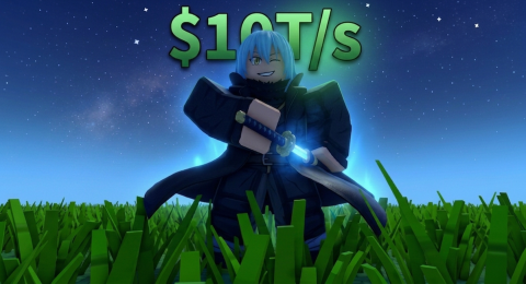 Make instant 10B money - Cut Grass for Anime Characters script preview