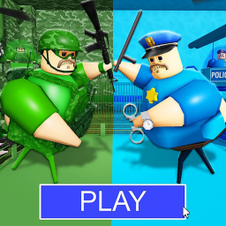 MILITARY TEAM VS POLICE TEAM PRISON RUN! (Obby)