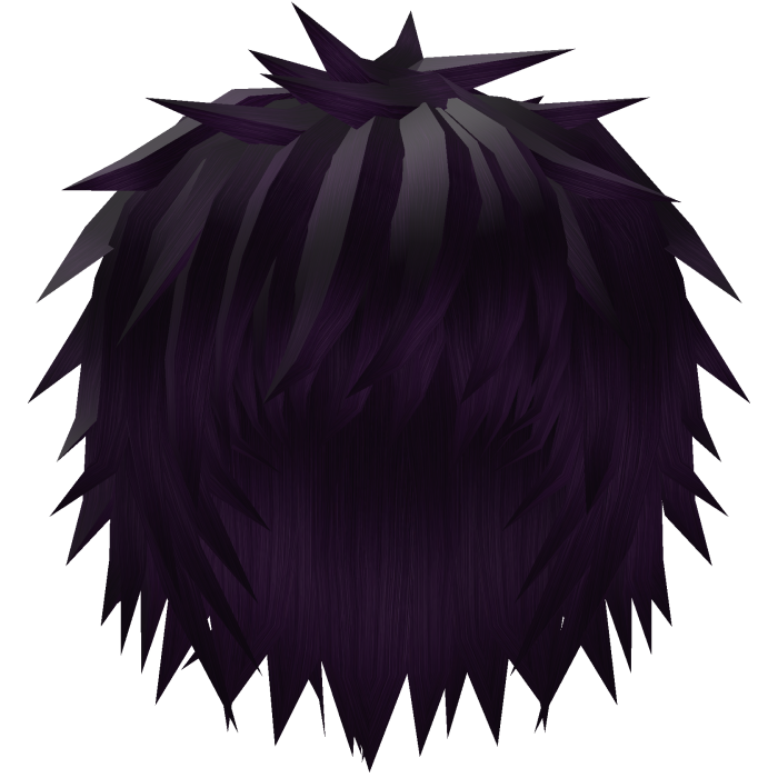 Dark Purple Spiky Emo Vkei Anime Boy Hair