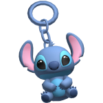 Blue Alien Bunny Keychain