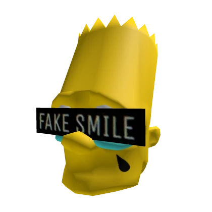 Bart Emo Head [Fake Smile] | Roblox Item - Rolimon's