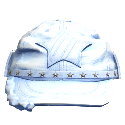 Backwards Y2k Star Emo Cap (Sky Blue) Roblox item