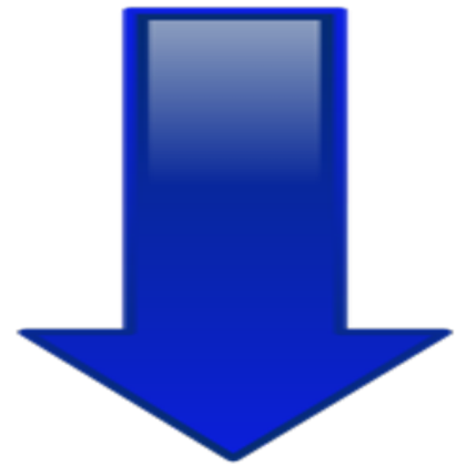 transparent Blue arrow Roblox decal