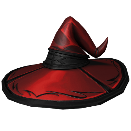 Bloodmoon Red Wizard Witch Hat