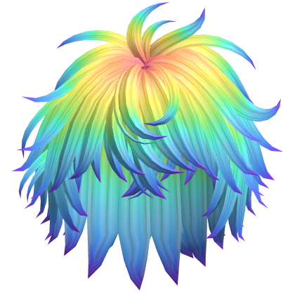 Alt Messy Shaggy Spiky Hair (Rainbow)