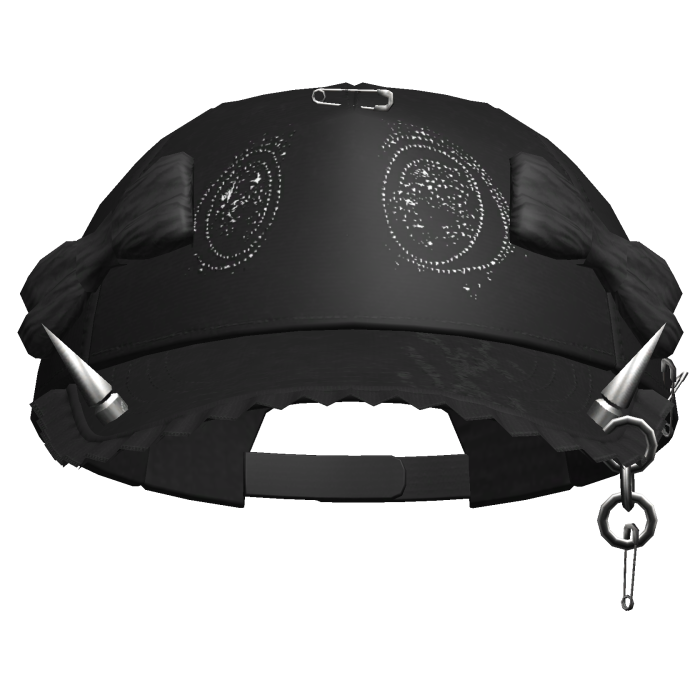 Grunge Anime Eyes Cap (Black)