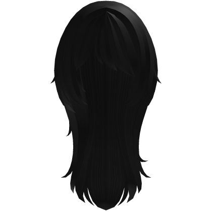 ꒰ messy sad cat girl black hair ♡ ꒱ Roblox item