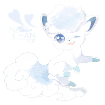 Kawaii Snow Vulpix Roblox decal