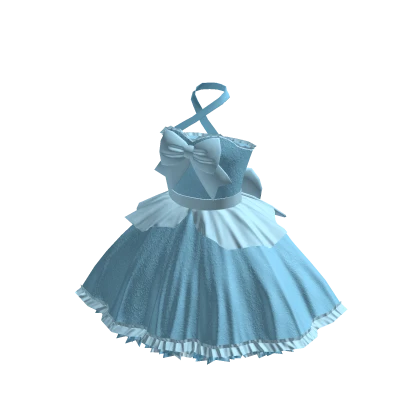 ♾️ Baby blue ribbon princess dress | Roblox Item