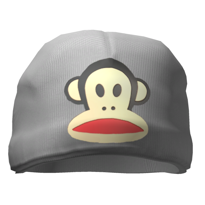 Cute Y2K Vintage LuxuryMonkey Designer Beanie Grey