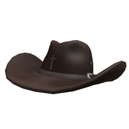 Brown Cowboy Hat Cross Jesus Roblox item