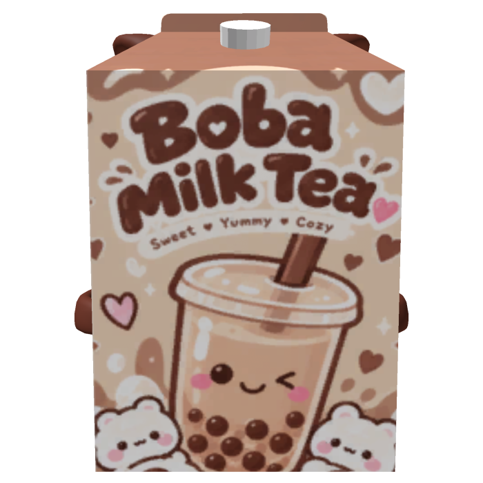 [ 1.0 VER. ] Brown Boba Milk Tea Backpack