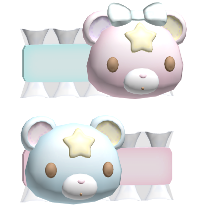 彡☆ Little Twin Star Puff & Poff hair clips left