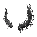 Ethereal Black Steel Horns