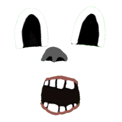 Cartoon cat face Roblox decal