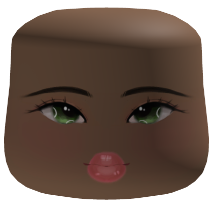 Pretty Soft Makeup Blush Cheeks Face W/ Green Eyes