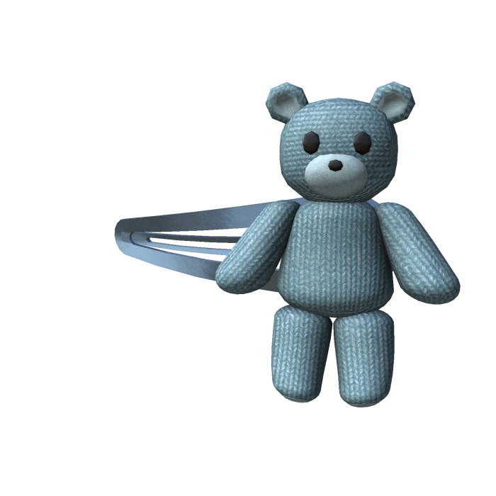 Blue Kawaii Teddy Clip ♡
