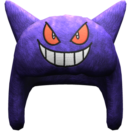 Y2K Grunge Gengar Ushanka Purple and Red