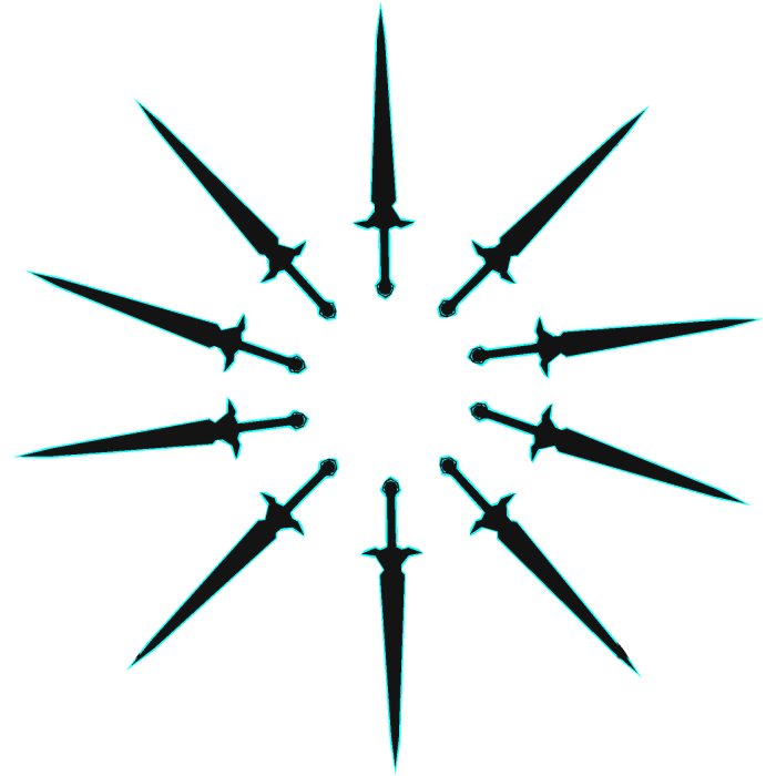 Cartoony Blue Void Sword Aura